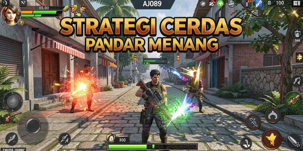 Tampilan gameplay strategi AJO89 yang menarik dan dinamis.