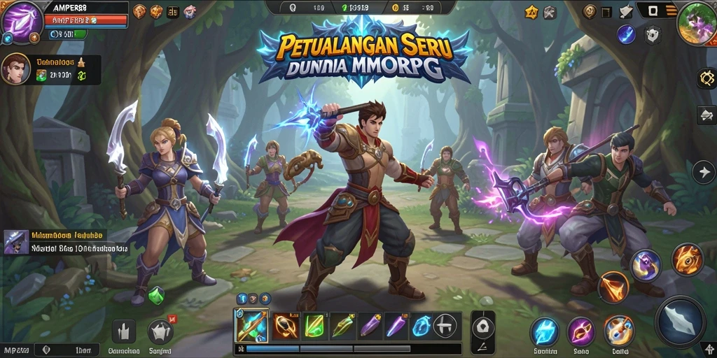 Gameplay seru di AMPER88 dengan banyak aksi dan petualangan.