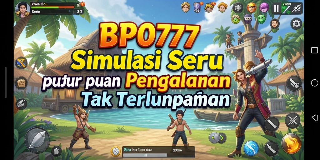 Tampilan gameplay BPO777 dengan simulasi yang mendalam dan interaktif.