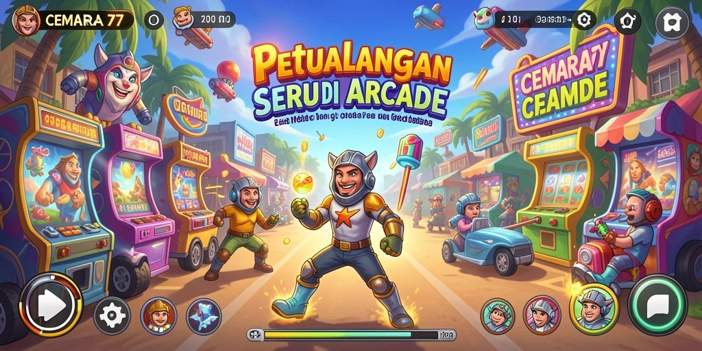 Gameplay seru dalam CEMARA77 dengan aksi menantang.