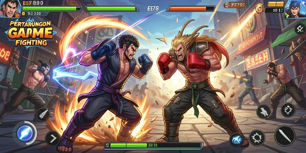 Gameplay EE789 yang penuh aksi dan pertarungan seru.