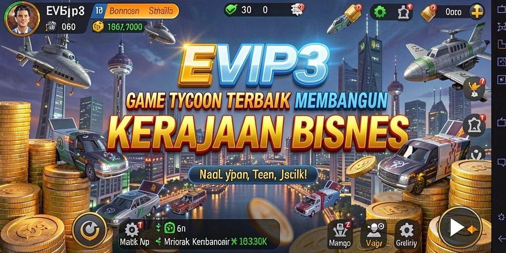 Tampilan gameplay Tycoon yang menarik dan strategis.