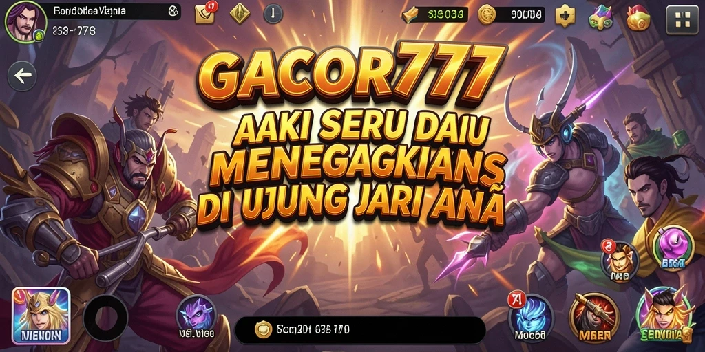 Screenshot menampilkan aksi seru dalam GACOR777 di tengah pertempuran.