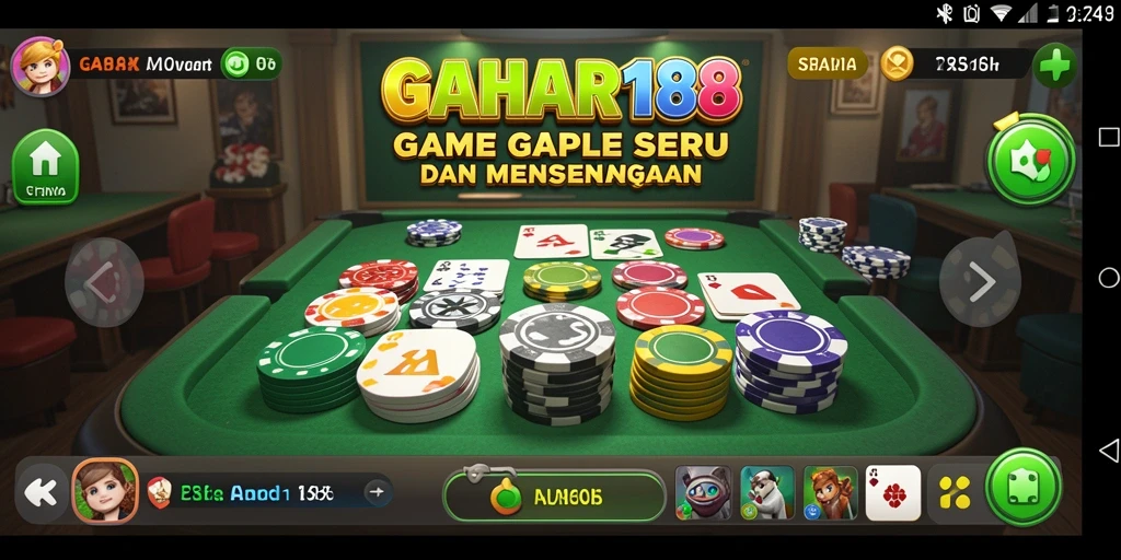Tangkapan layar GAHAR188 menunjukkan momen seru saat bermain Gaple.