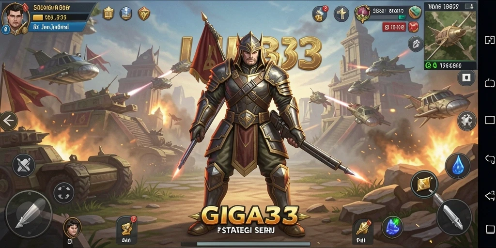 Gameplay GIGA33 yang mengasyikkan dengan strategi mendalam.