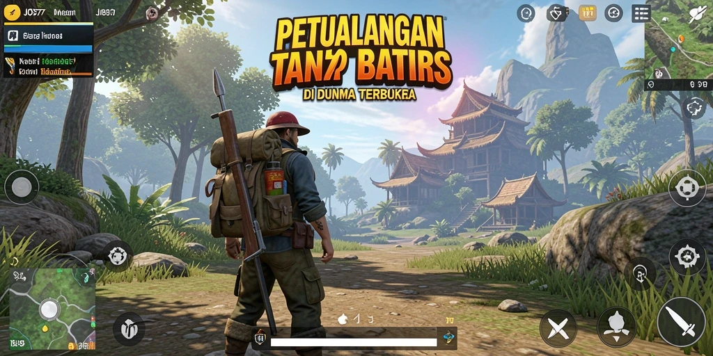 Screenshot utama JOS77 menampilkan petualangan seru di dunia terbuka.