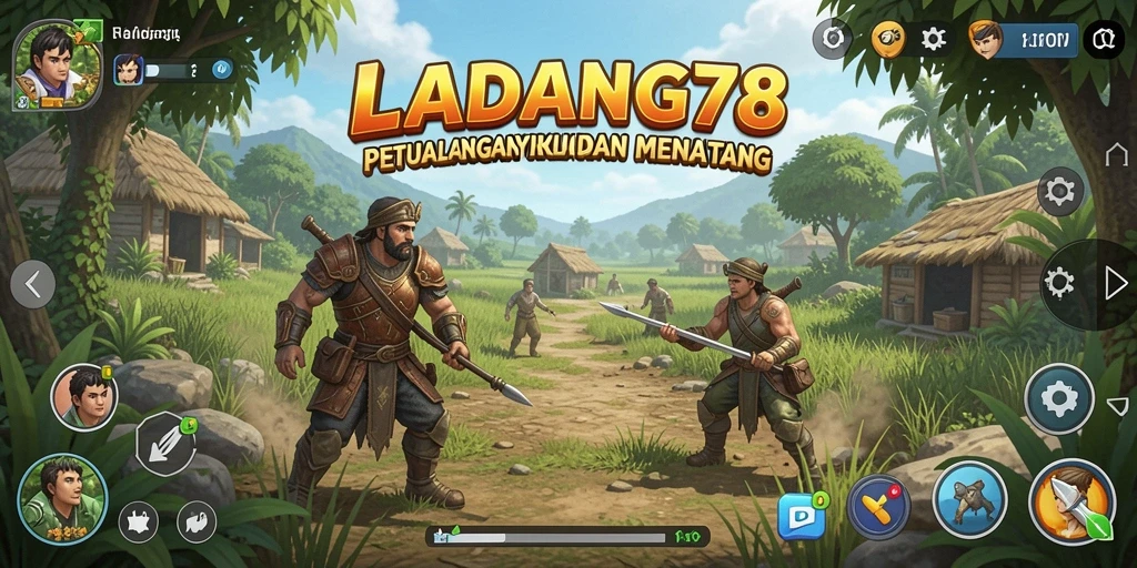 Tangkapan layar gameplay <strong>LADANG78</strong> yang menunjukkan petualangan seru di dunia yang menakjubkan.