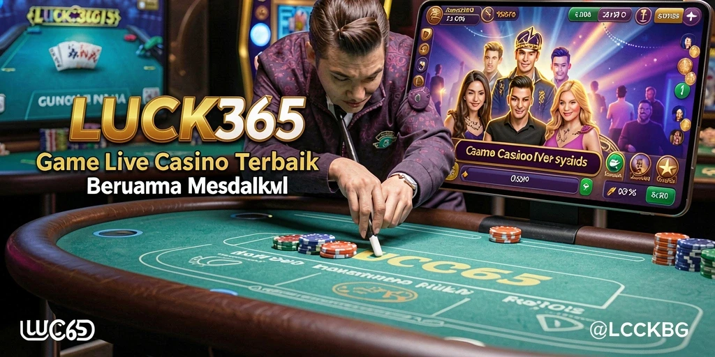 Tampilan menakjubkan dari gameplay Live Casino di LUCK365.