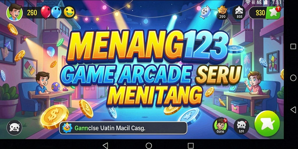 Tampilan gameplay seru dalam MENANG123 dengan beragam tantangan.