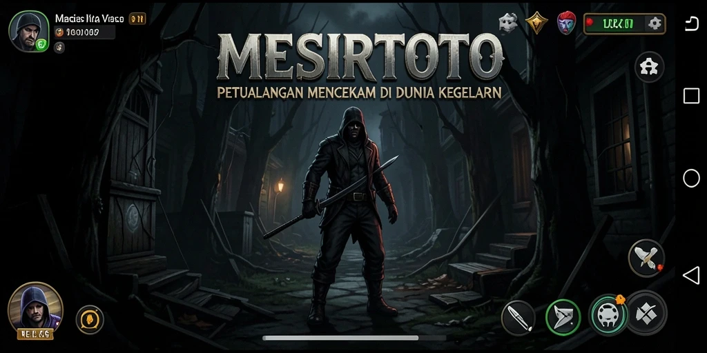 Screenshot MESIRTOTO menampilkan situasi menegangkan dalam suasana Horror.