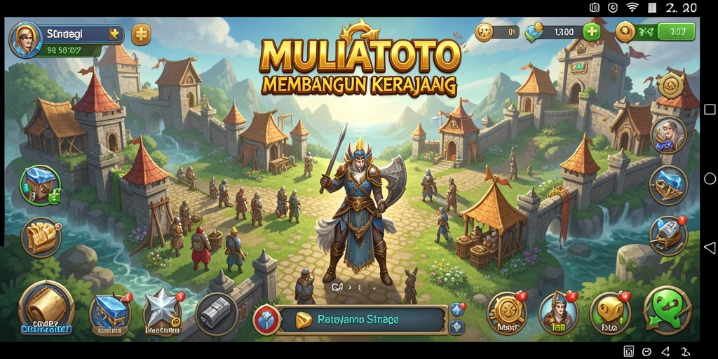 Tampilan aksi seru dalam permainan strategi MULIATOTO.
