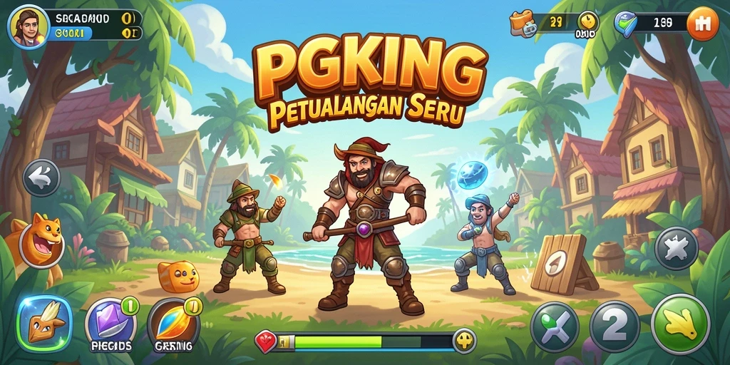 Gameplay seru dan menegangkan dalam PGKING.
