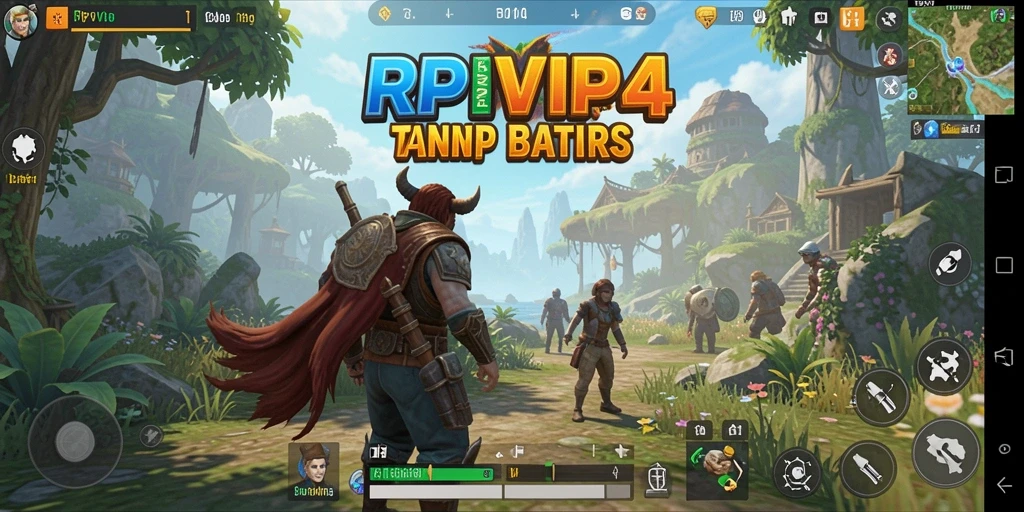 Screenshot menampilkan aksi petualangan terbuka di RPVIP4.