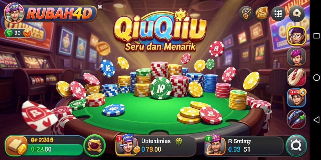 Tampilan menarik dari gameplay QiuQiu RUBAH4D.