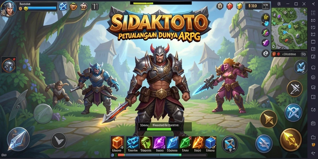 Tampilan mendebarkan dari gameplay SIDAKTOTO dengan aksi pertempuran yang spektakuler.