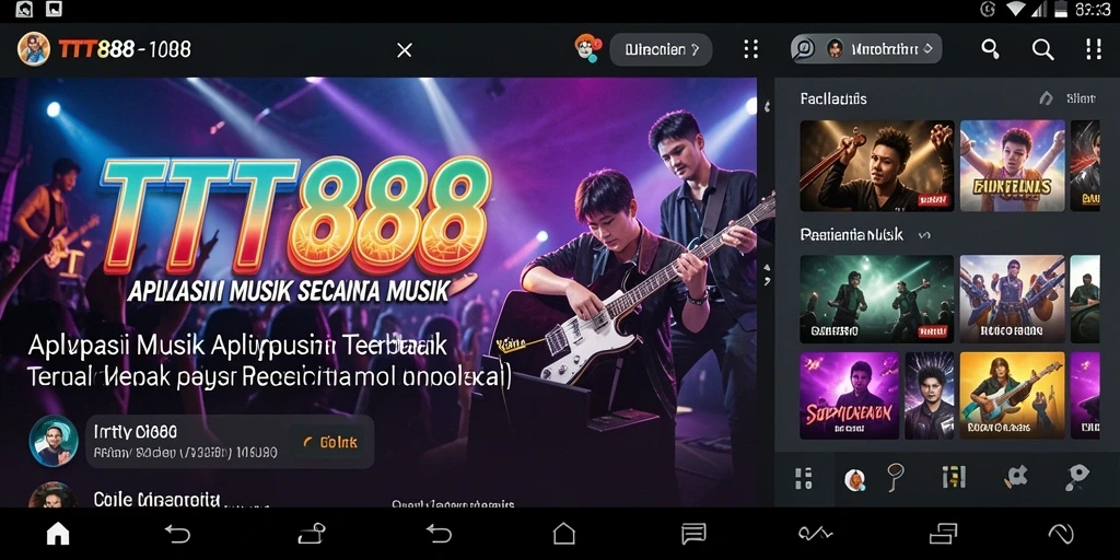 Screenshot TTT888 menampilkan gameplay musik yang seru dan interaktif.